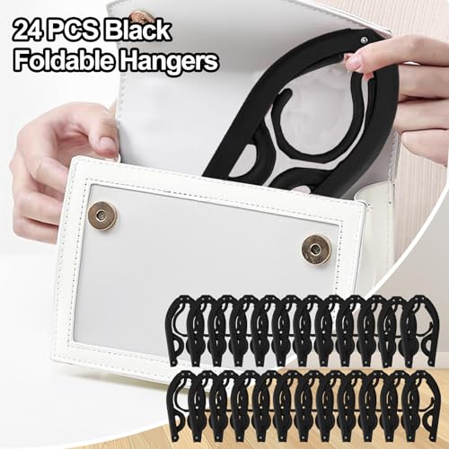 24PCS Travel Hangers,Portable Folding Clothes Hangers,with Clotheslines