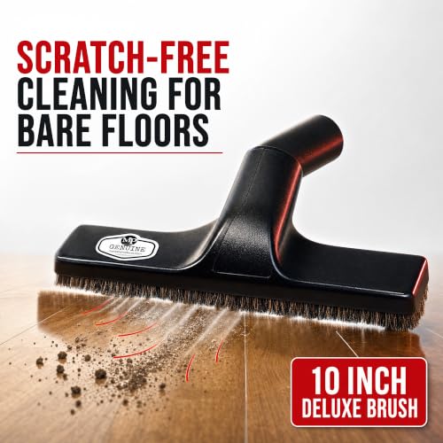 MP Maresh Products Floor Brush Attachment - Horsehair Brush, Black, 10 inch (Pack of 2) - size: 10 Inch Black (Pack of 2)