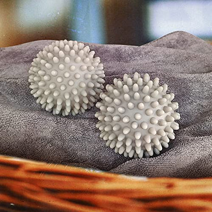 Dryer Balls 4 Pack - Non-Toxic Reusable Dryer Balls (Gray) - color: Gray