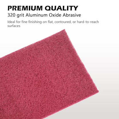 Maroon General Purpose Scuff Pads, Scuffing, Scouring Pad, Sanding, Paint Primer Prep Scratch - Surface Preparation Pad Car Auto Body Woodworking 7447-Premium, 6 Inches * 15 Feet - color: Maroon, style: 6 Inches*15 Feet