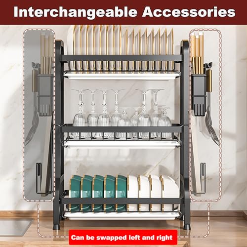 Dish Drying Rack,Dish Racks Drainer,Keep Kitchen Sink Shlef Organized