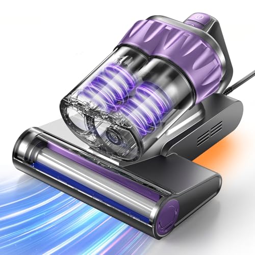 Bed Mattress Vacuum Cleaner - 18 KPa Suction,150°F Heat,Aroma,253.7nm UV-C