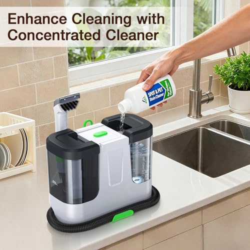 Carpet Cleaner Machine,Deep Cleaner Machine for Rug Cleaner & Couch Cleaner - color: Black & White