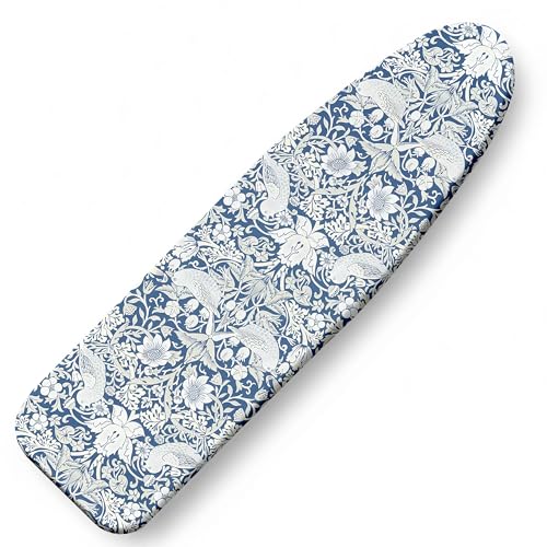 Ironing Board Covers and Pad 54x15 Scorch and Stain Resistant Ironing Pad - color: Blue Flowers
