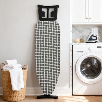Ironing Board Cover and Pad,12x36In Sewn-in Thick Feltpads - color: 12x36in-white Diamond Grid