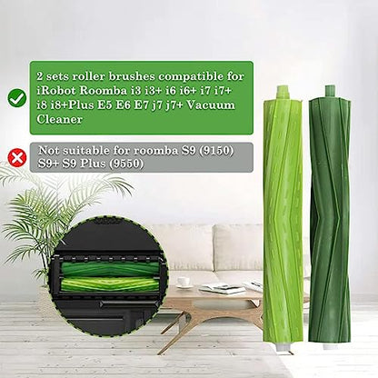 Replacement Parts for iRobot Roomba i3 i7 i6 i8 I, E & J Series Vac - size: 2+2