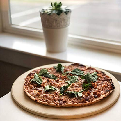 Outset Pizza Stone For Grill and Oven, 16.5" Round Pizza Tile - style: 16.5-Inch Round Pizza Stone