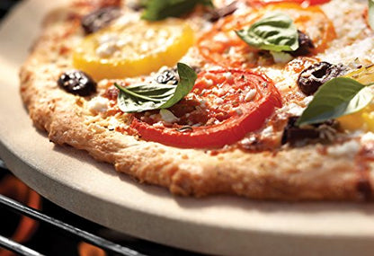 Outset Pizza Stone For Grill and Oven, 16.5" Round Pizza Tile - style: 16.5-Inch Round Pizza Stone