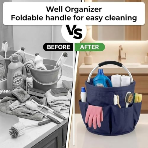 Cleaning Caddy For Cleaning Supplies Organizer Bucket - color: Blue