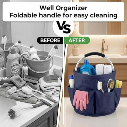 Cleaning Caddy For Cleaning Supplies Organizer Bucket - color: Blue