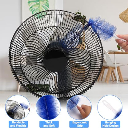 XANGNIER Fan Cleaning Brush Dust Removal Tool Kit,Bendable,6 Pcs - color: Multicolor