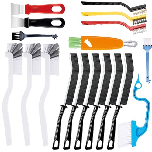 18Pcs Crevice Gap Cleaning Brush,Door Window Track Groove Corner Crevice Cleaning Brushes for Cleaning Window Grooves, Bathroom, Toilet Corner, Kitchen, Faucet, Sink