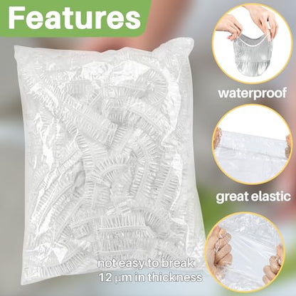 MAQIHAN 200 Bowl Covers Bread Proofing - Extra Large Plastic Wrap for Food - size: Large