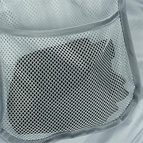 5 Pcs Collapsible Laundry Baskets, Pop-up Laundry Hamper - color: Black/Blue