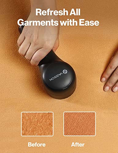 VASSON Fabric Shaver, Sweater Shavers to Remove Pilling, High-Perf Defuzzer, Rechargeable Electric Lint Shaver for Fuzz and Lint Balls from Clothing, Upholstery, Bedding (Black) - color: Black