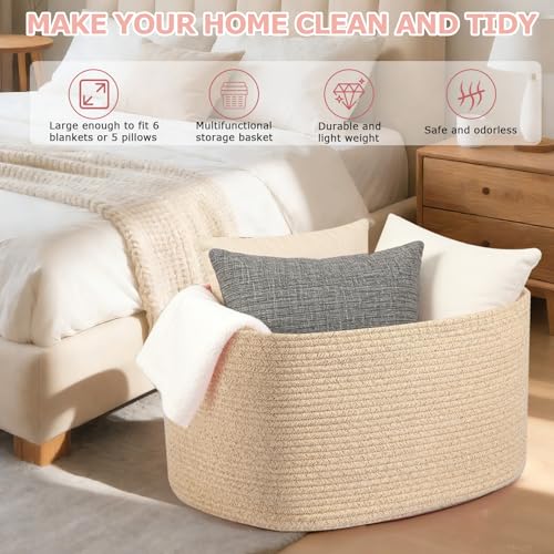 extra Large Laundry Basket/Hamper, 25"x16"x16" Rectangle - color: Brown, size: 108L