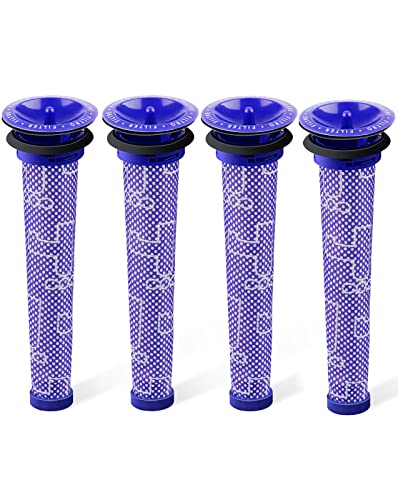 3Pack Replacement Pre Filters for Dyson - Vacuum Filter Compatible Dyson V6 V7 V8 DC59 DC58 Replaces Part 965661 01 (4Pack) - size: 4 pack