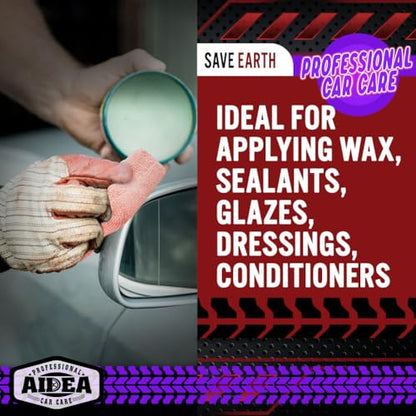 AIDEA Microfiber Applicator Pads-8 Pack, Car Wash Sponge, Pink - color: Pink, size: 8 PK
