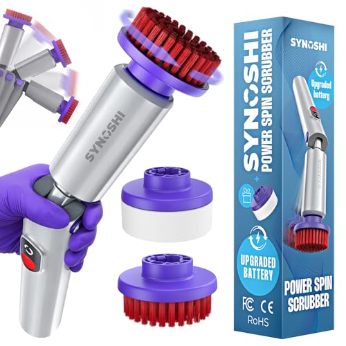 SYNOSHI PRO Electric Spin Scrubber Cordless Cleaning Bathroom Scrubber - size: Synoshi PRO