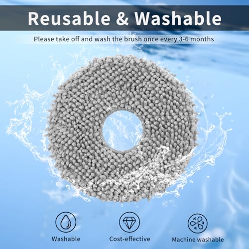 8 Pack Microfiber Mop Cloth Pad Set for Q Revo, Qrevo MaxV, Qrevo S, Qrevo Pro, Qrevo Slim,Qrevo Curv,Qrevo S5V,Qrevo Edge S5A,Qrevo Master,Saros 10R,QV35A,QV 35S Roborock Robot Vacuum Mop Accessories - size: Qrevo S5V Mop-8pcs