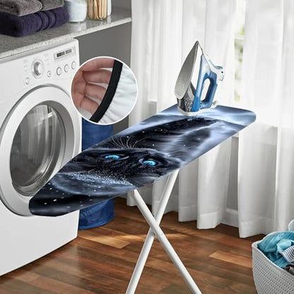 Nuxovilar Snowy Black Cat Ironing Board Cover 15x54 Inches Polyester - color: Ytt03454