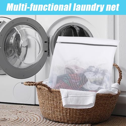 Lingerie Bags for Washing Delicates, Mesh Laundry Bags for Delicates - size: 2S(10x12")+2L(16x20")+2XL(20x24")