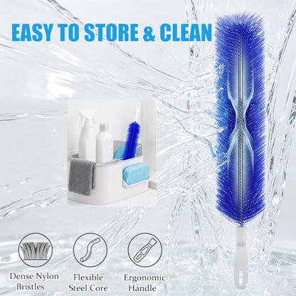 Bendable Microfiber Head (Blue 2 Pcs)