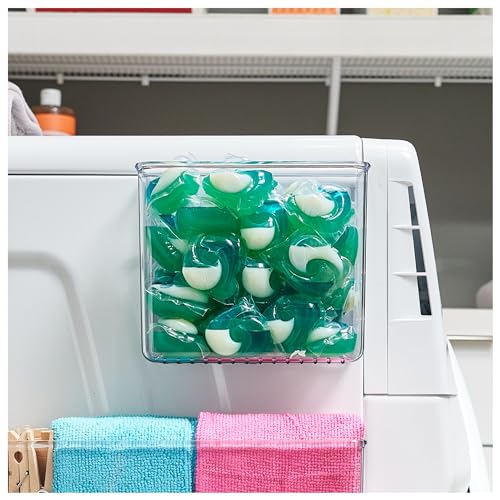 iDesign Magnetic Small Clear Plastic Organizer Bins, 4-Pack - size: Small, style: Pack of 4