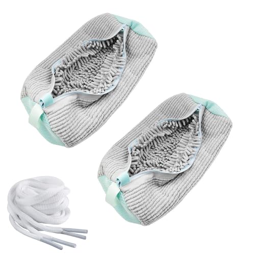 2PCS Laundry Shoe Bags for Washing Machine (Gray) - color: Gray