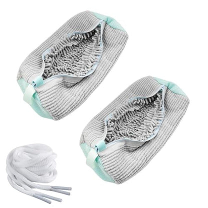 2PCS Laundry Shoe Bags for Washing Machine (Gray) - color: Gray