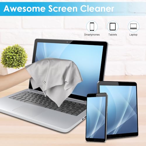 6PCS Large Eyeglass Cleaning Cloths, 12 x12 in Screen Cleaner