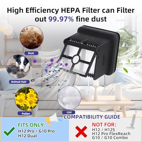 Replacement Parts for Dreame H12 Pro / H12 Dual / G10 Pro Wet Dry Vacuum - color: H12 Pro Accessories