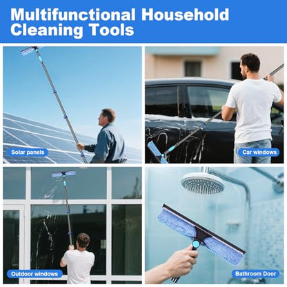 DOBEN 4.7-24FT Carbon Fiber Window Squeegee with Extension Pole
