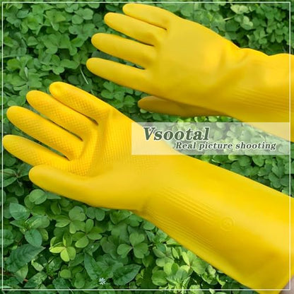 Household Cleaning Gloves, Dishwashing Gloves for Kitchen, 8 Pairs - size: X-Large