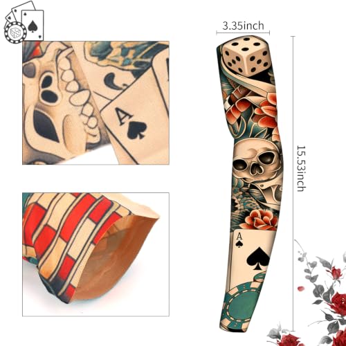 YARIEW Temporary Tattoo Sleeves for Men Arm Sleeves for Men - color: Multicolor-16