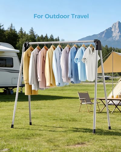 APEXCHASER Clothes Drying Rack Foldable, Portable Clothes Airer, 48" H - size: 48 inch New
