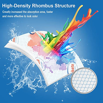 Binbata Color Grasper for Laundry 76 Count, Dye Catcher Color Absorber
