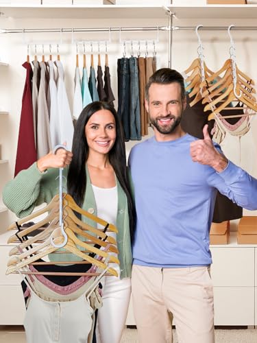 HOUSE DAY White Magic Space Saving Hangers, Premium Smart Hanger Organizer - color: White, size: 10 Pack
