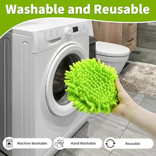Mop Head Replacement for Ocedar EasyWring 1 Tank System, Chenille Mop Heads for Ocedar, Easy to Replace,Deep Floor Cleaning and Machine Washable - color: Green