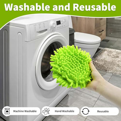 Mop Head Replacement for Ocedar EasyWring 1 Tank System, Chenille Mop Heads for Ocedar, Easy to Replace,Deep Floor Cleaning and Machine Washable - color: Green