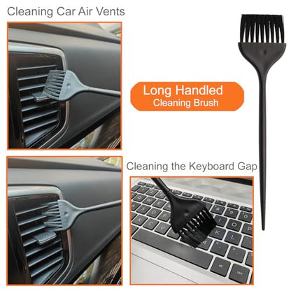 10pcs Mini Cleaning Brush Kit, Nylon Brushes, Razor Shaver Brush