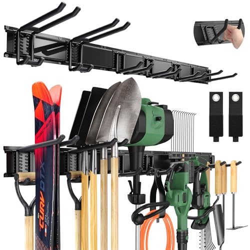 LBT 49.5"Garage Tool Organizer Wall Mount 500lbs Garden Tool Organizer - size: 49.5inch