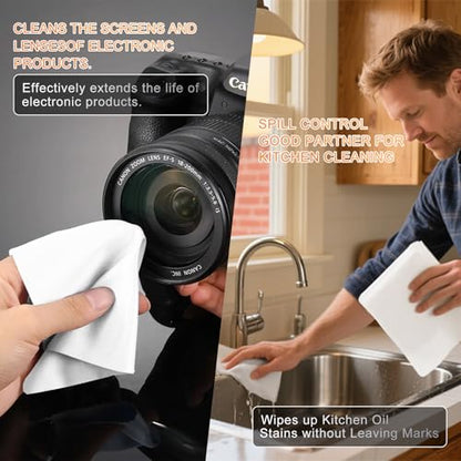 Microfiber Cloths 9"x9"(100 Pcs,180GSM) - size: 9" x 9" (Pack of 100)
