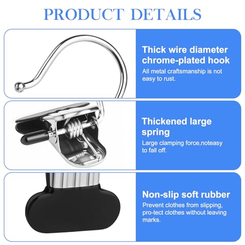 30Pcs Laundry Hook Hangers with Clothes Pins for Hats Clothes Bags