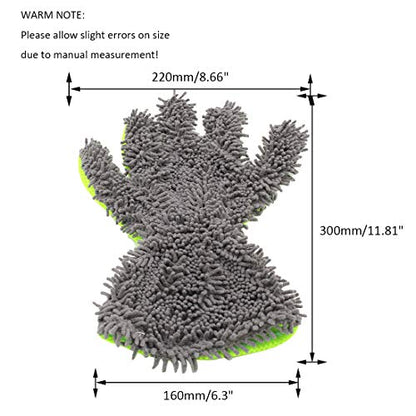 BokWin 2-Pack Car Wash Mitt - color: Grey