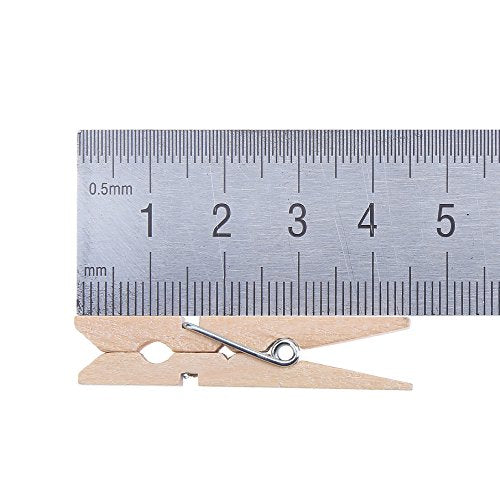 DECORA 45mm Sturdy Heavy-Duty Wooden Clothespins for Photo Clips Scrap Booking Crafts Gift Wrapping,100 Pieces - color: Natural, size: 4.5cm/100pcs