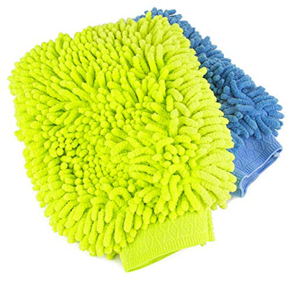 Zwipes Chenille Microfiber Premium Scratch-Free Car Wash Mitt, 2-Pack, Color may vary - size: 2 Wash Mitts
