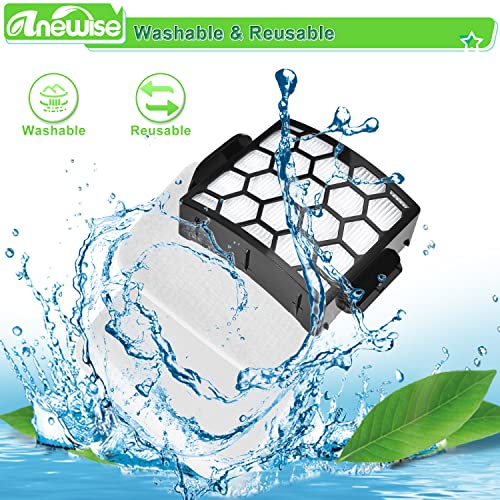 UV900 UV950 UV850 Filter Replacement for Shark Lift Away DuoClean Vacuum