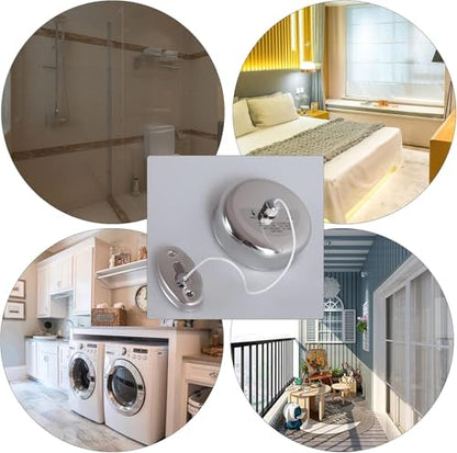 Retractable Clothesline 9.0 FT, 304 Stainless Steel Clothes Line Dryer with Heavy Duty Adjustable Stainless Steel Rope String for Hanging Drying Bathroom, Laundry, Hotel, Indoor & Outdoor