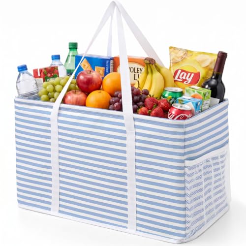 Lifewit Large Tote bag, Reusable Shopping Grocery Bags - color: Blue